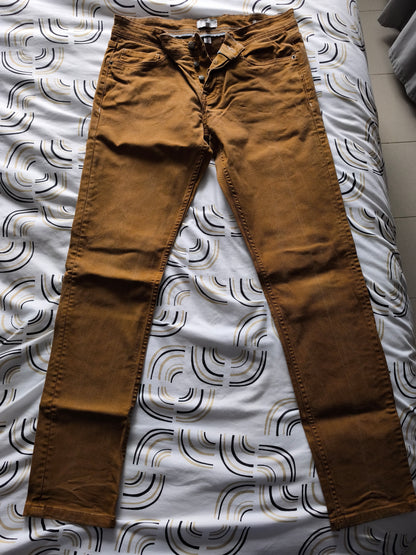 Pantalon chino marron clair