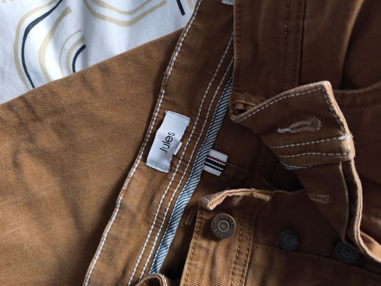 Pantalon chino marron clair