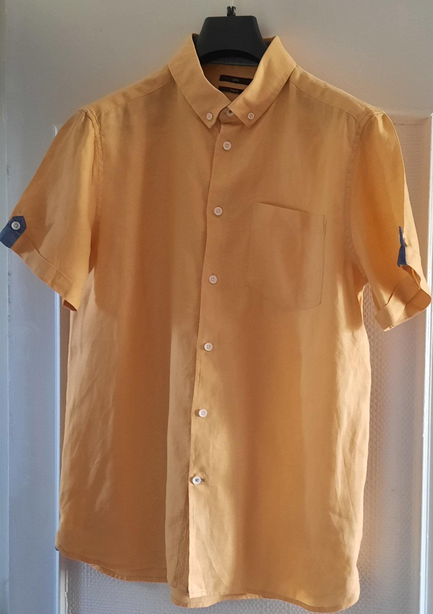 Chemise manches courtes regular lin