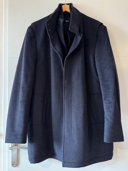 Manteau homme long fermeture double