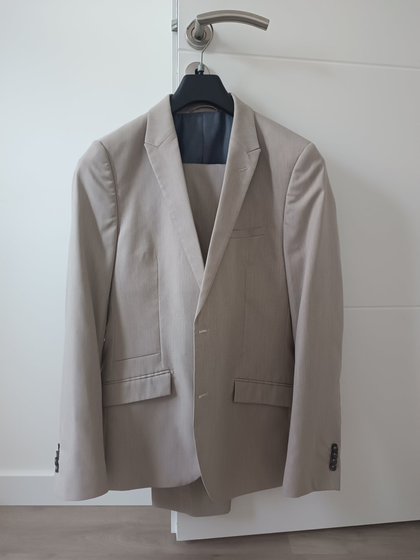 Veste de costume Slim beige unie