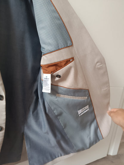 Veste de costume Slim beige unie