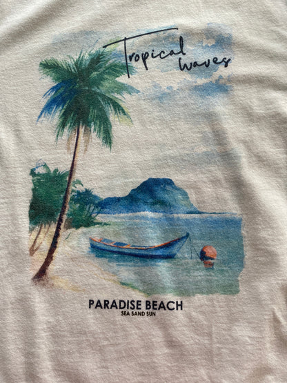 Tee shirt imprimé placé paysage