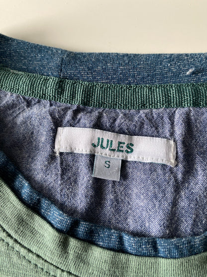 Teeshirt (b) vert marine gris