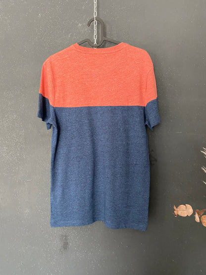 Teeshirt (d) brique marine poche à détails