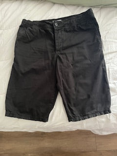 Bermuda noir Chino taille élastique