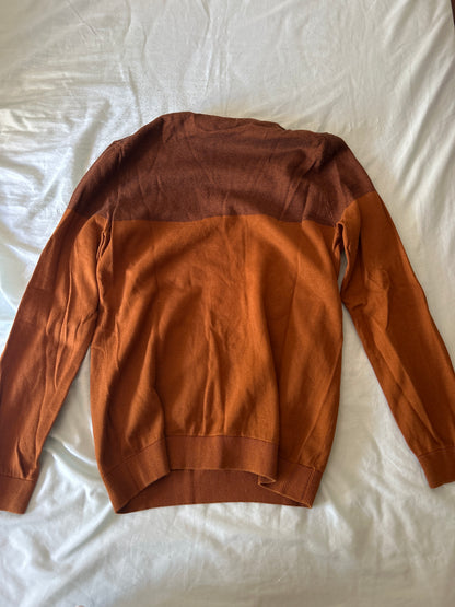 Pull colorblock avec poche poitrine