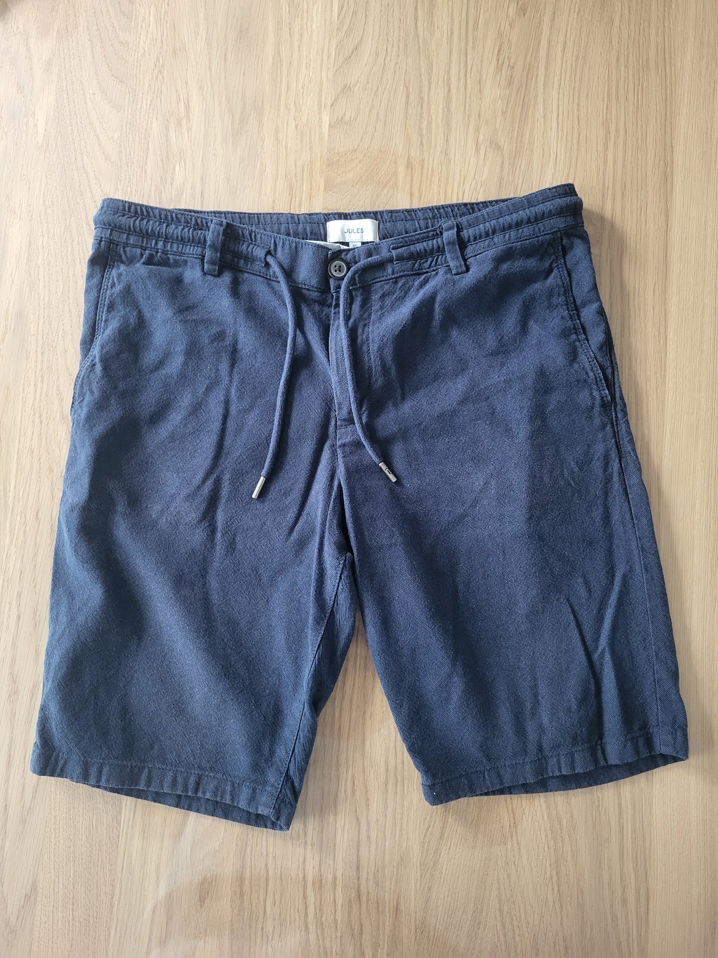 Bermuda uni en coton lin