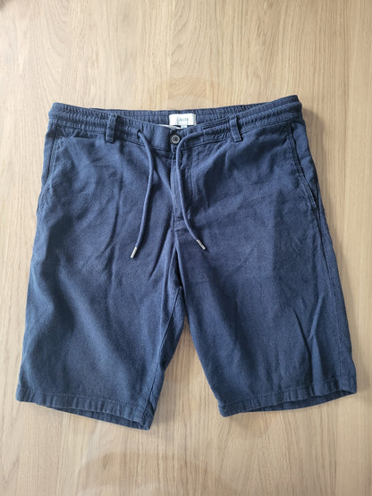 Bermuda uni en coton lin
