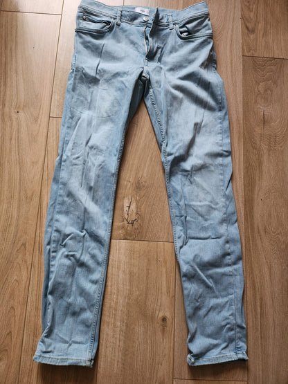 Jeans slim Tom bleu délavé