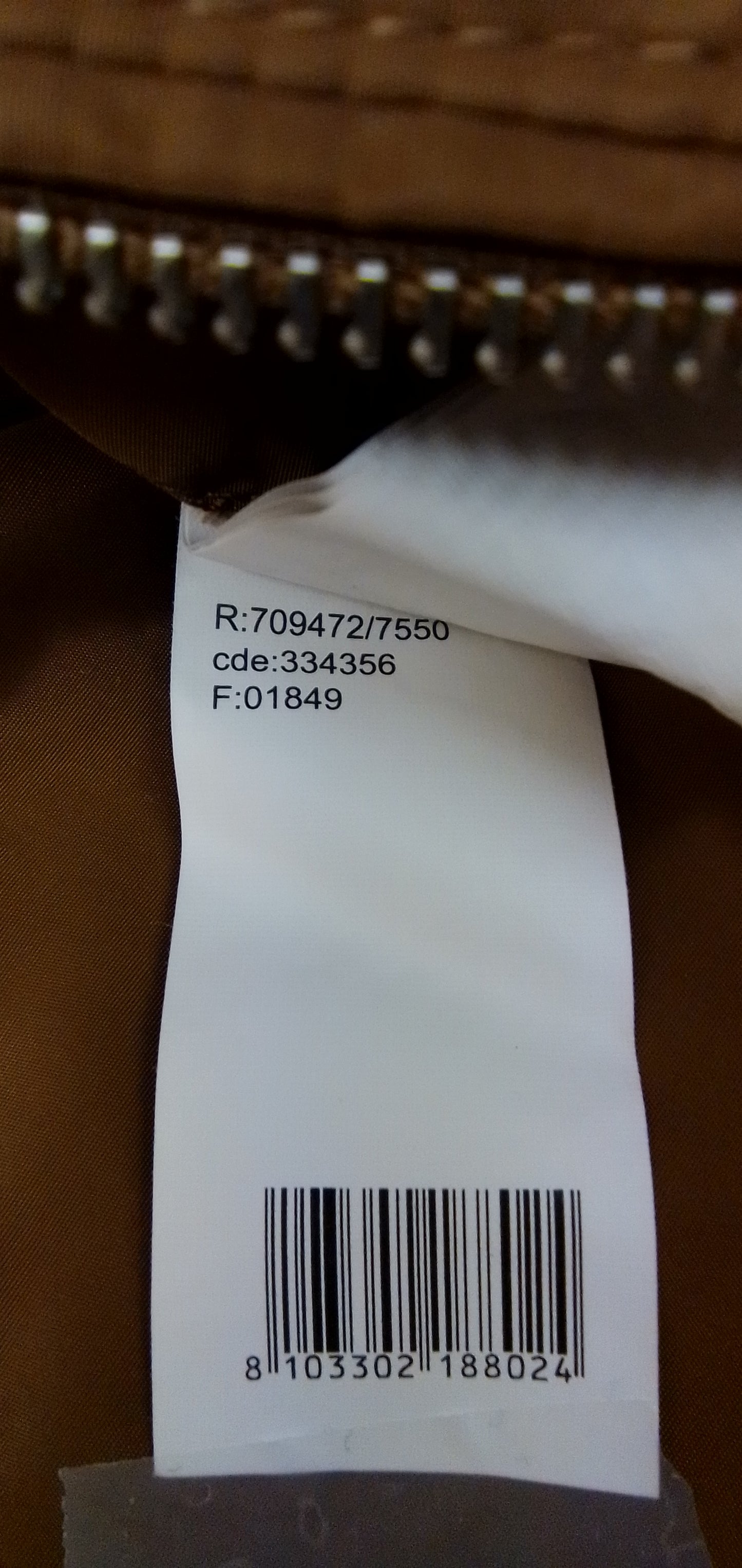 blouson marron clair
