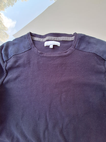 Pull patch épaules