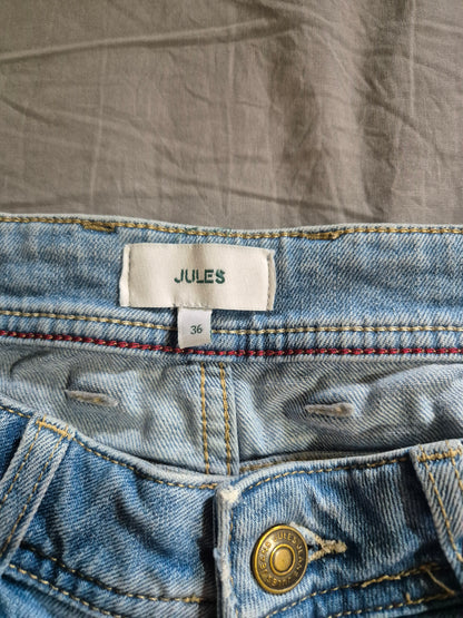 Bermuda en jean usé