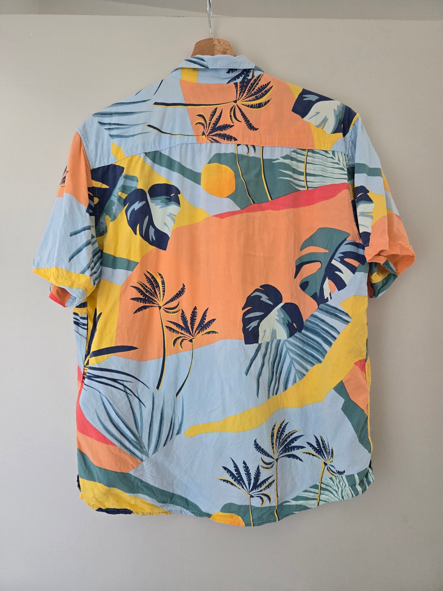 Chemise hawaïenne palmiers viscose ecovero