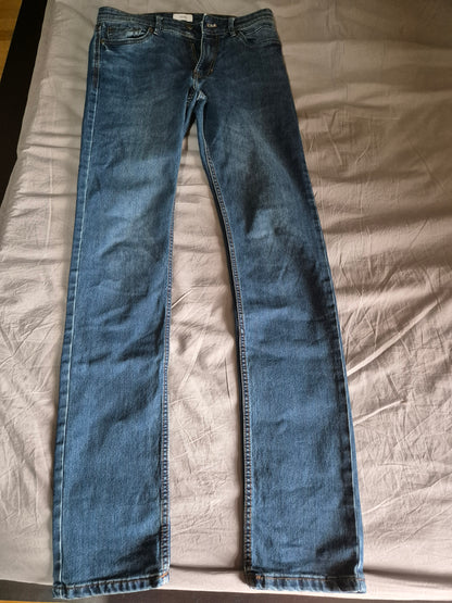 Jean straight en coton et polyester recyclés