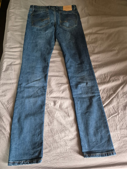 Jean straight en coton et polyester recyclés