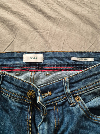 Jean straight en coton et polyester recyclés