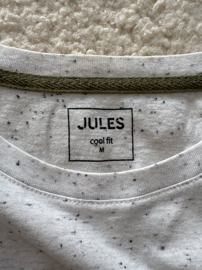 Tee-shirt moucheté broderie poitrine cot
