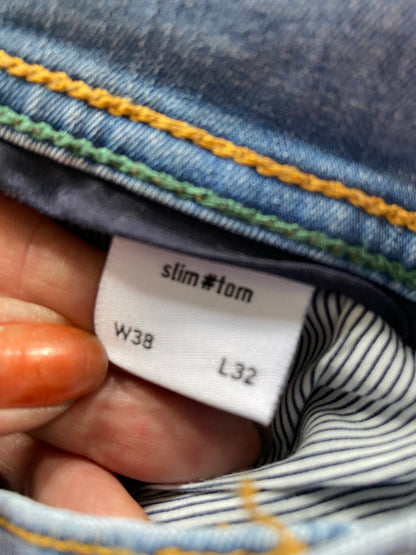 Jean’s (c) bleu clair W38L32 slim et Tom