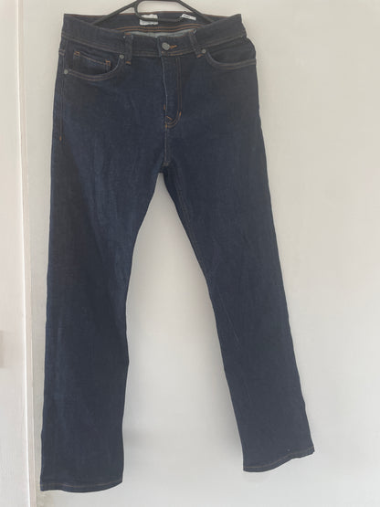 Jean bleu foncé straight
