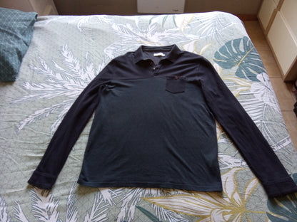Polo manches longues colorblock