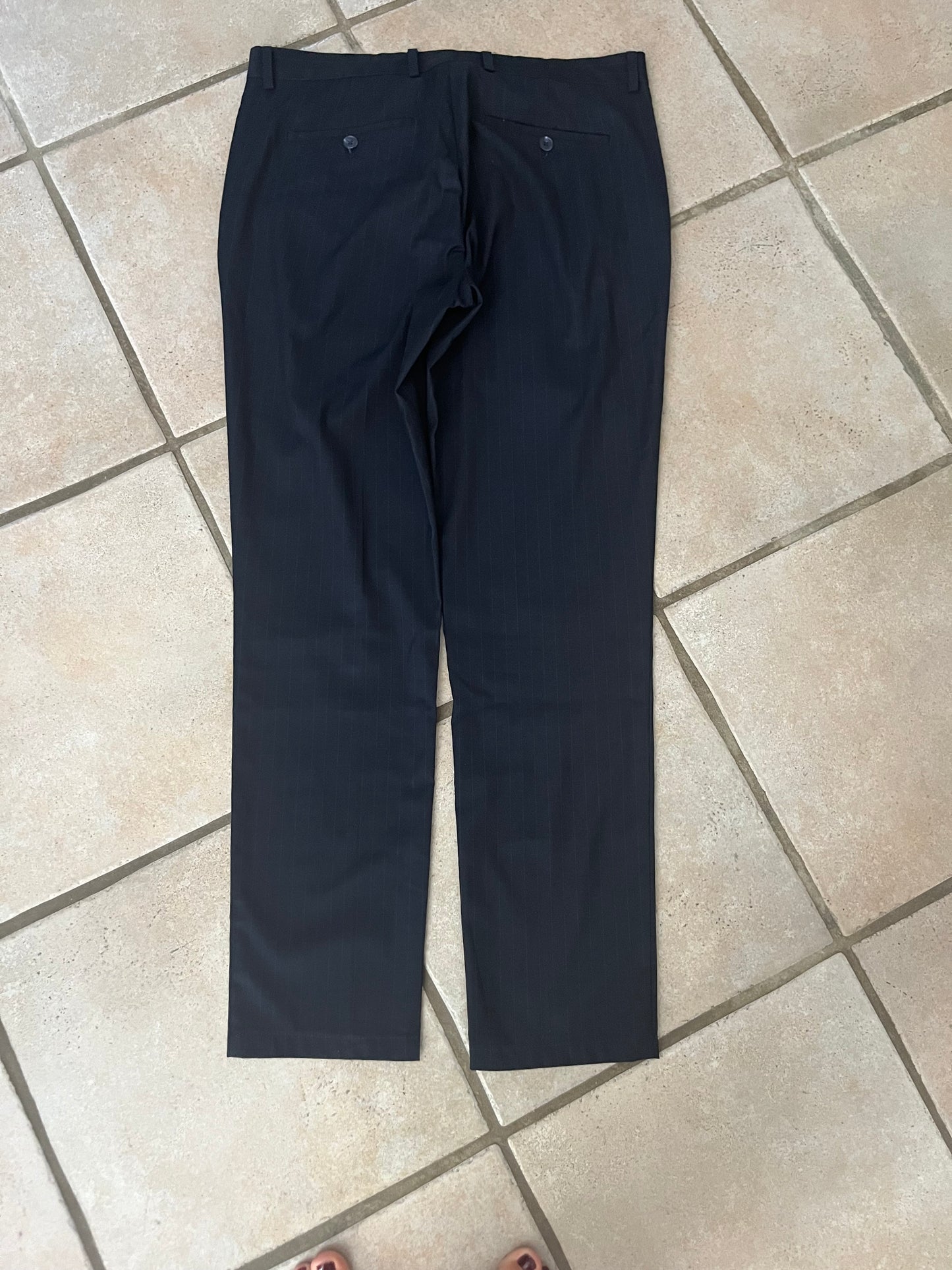 Pantalon chino slim à rayures