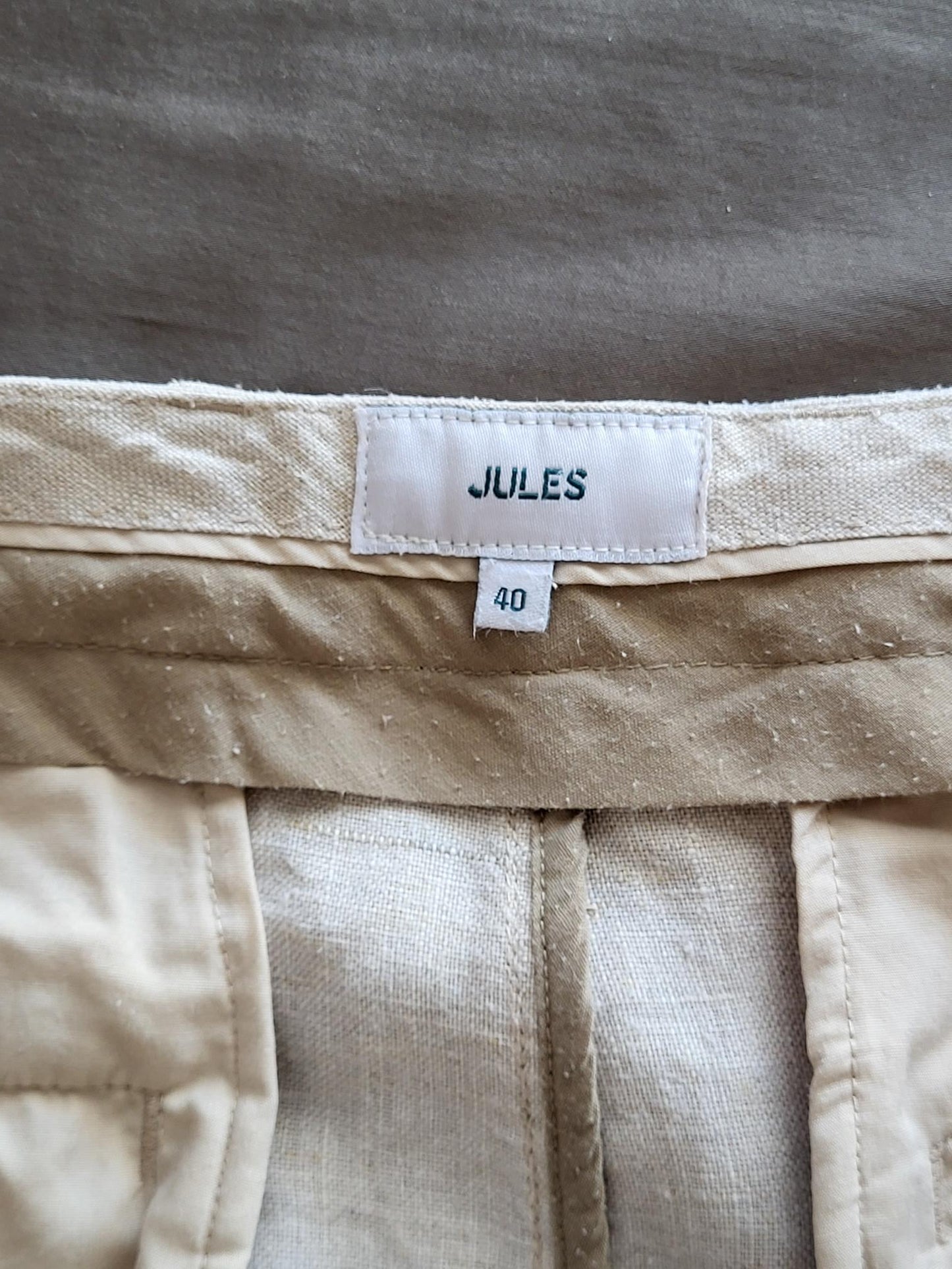 Pantalon droit 100% lin