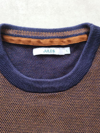 Pull colorblock avec poche poitrine