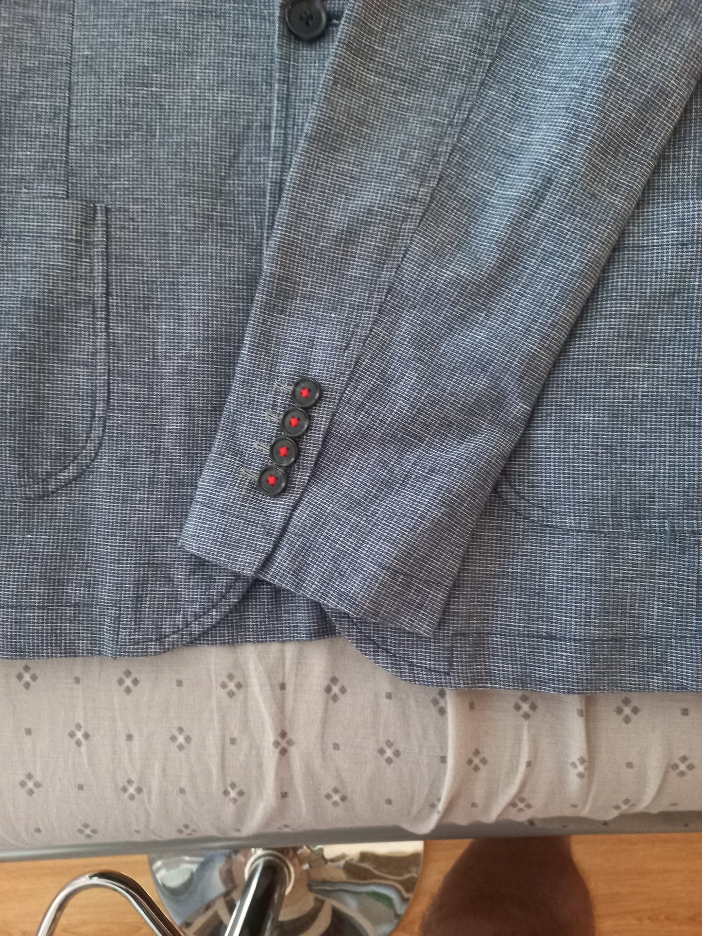 Veste coste été gris /bleu