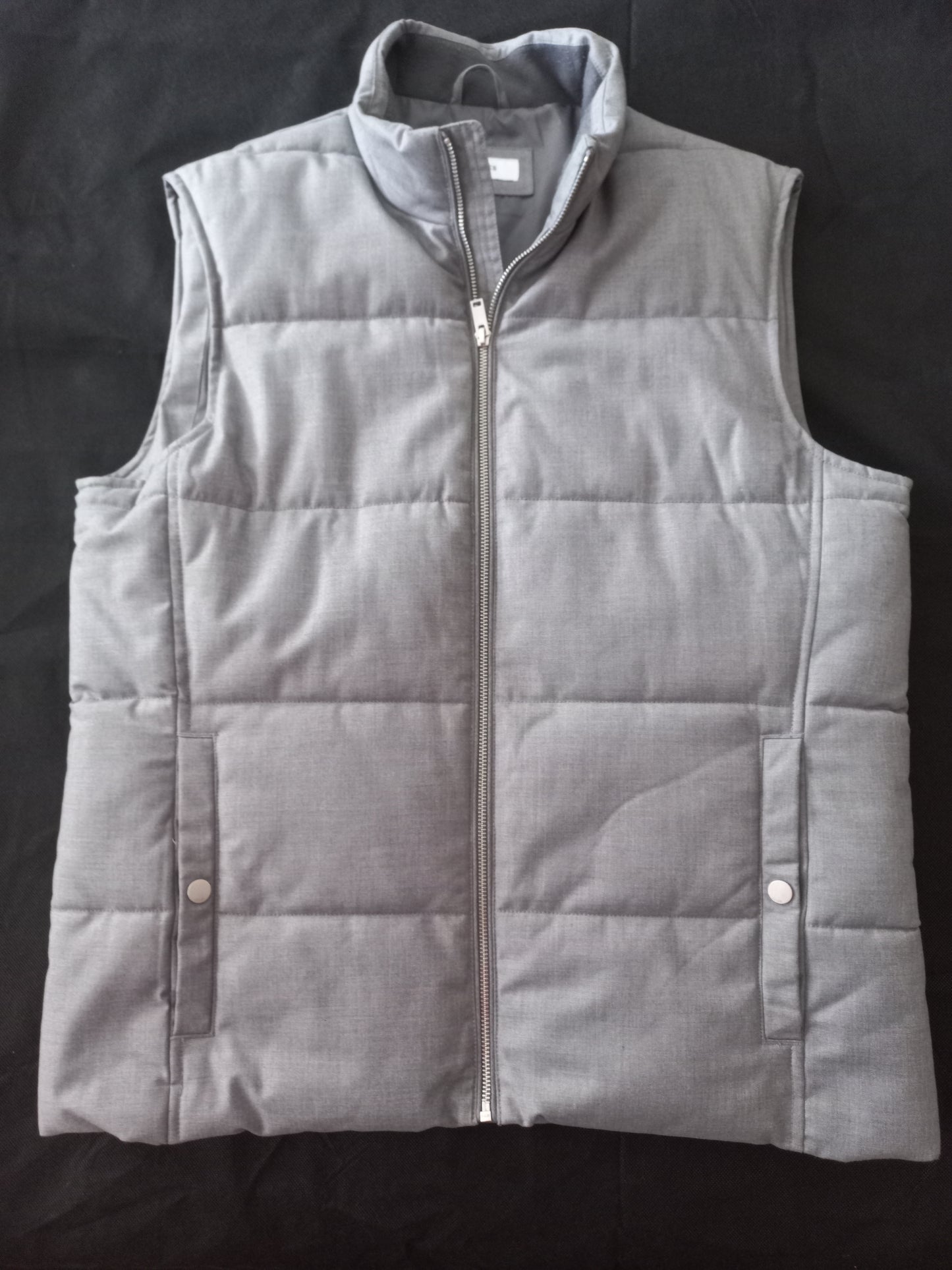 Doudoune sans manche tissage flanelle
