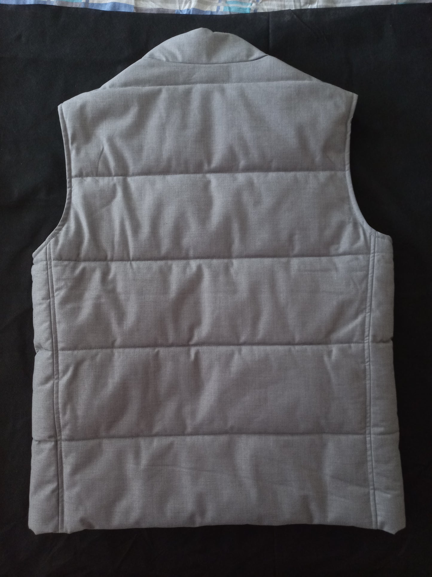 Doudoune sans manche tissage flanelle