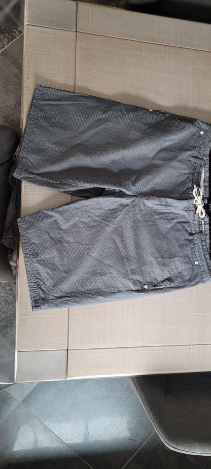 Bermuda chino imprimé rayé fantaisie