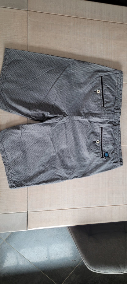 Bermuda chino imprimé rayé fantaisie