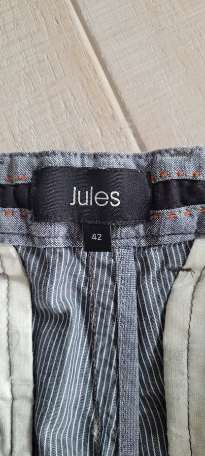 Bermuda chino imprimé rayé fantaisie