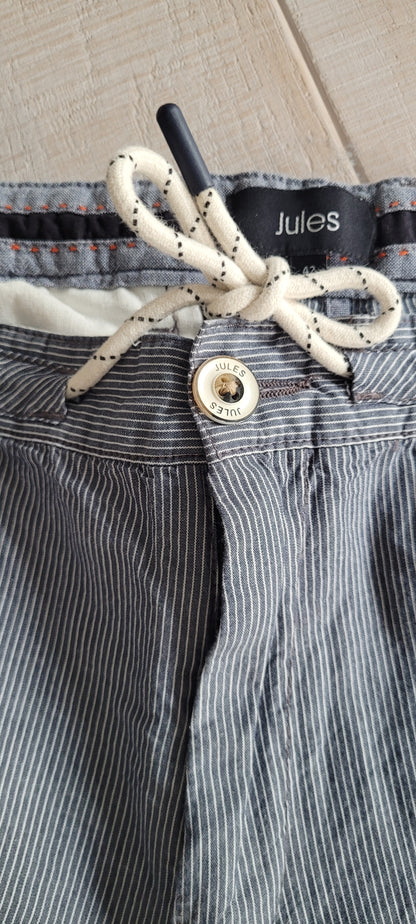 Bermuda chino imprimé rayé fantaisie