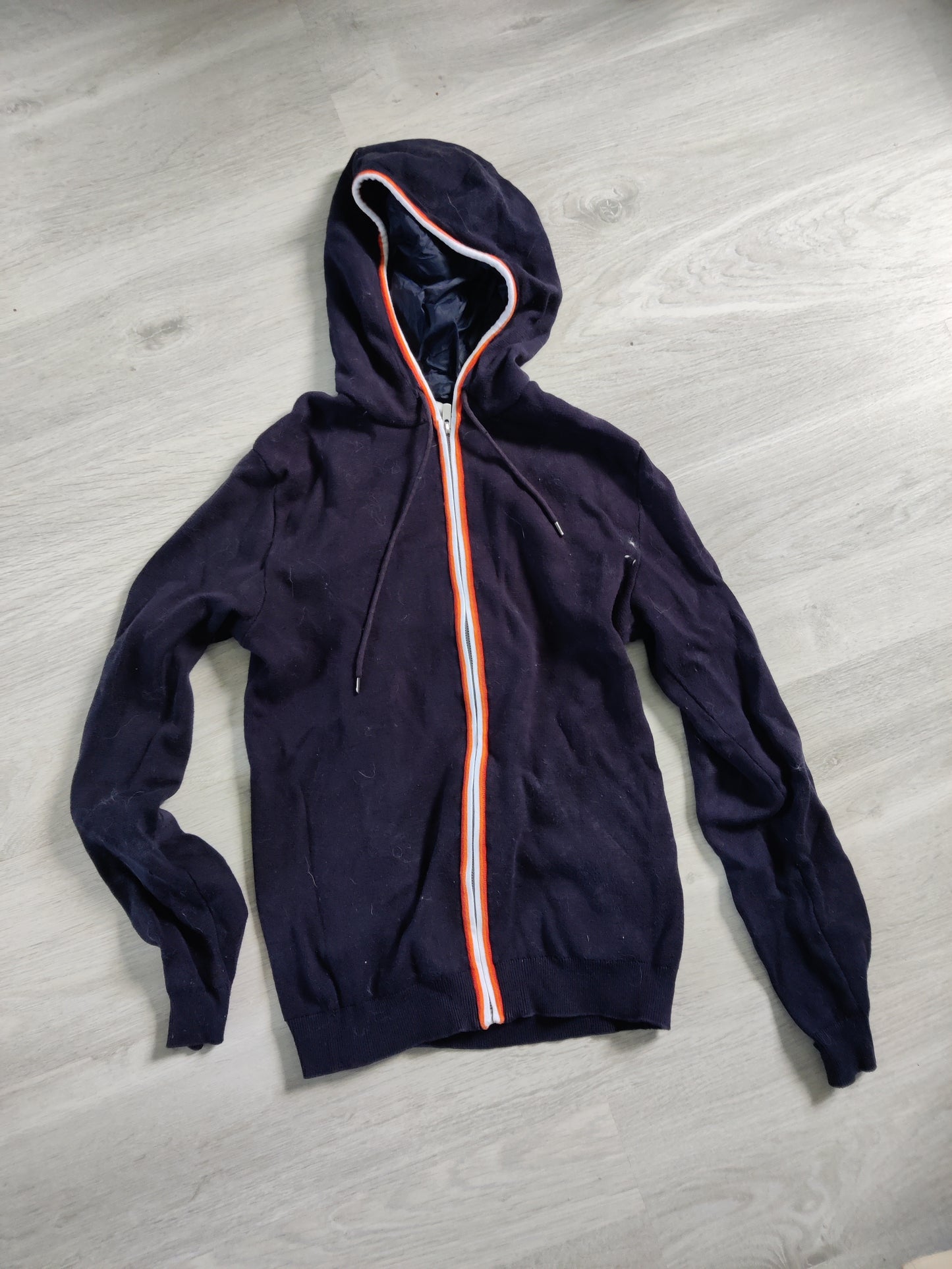 Gilet zippe contrasté