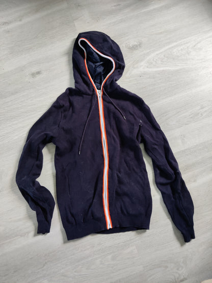 Gilet zippe contrasté