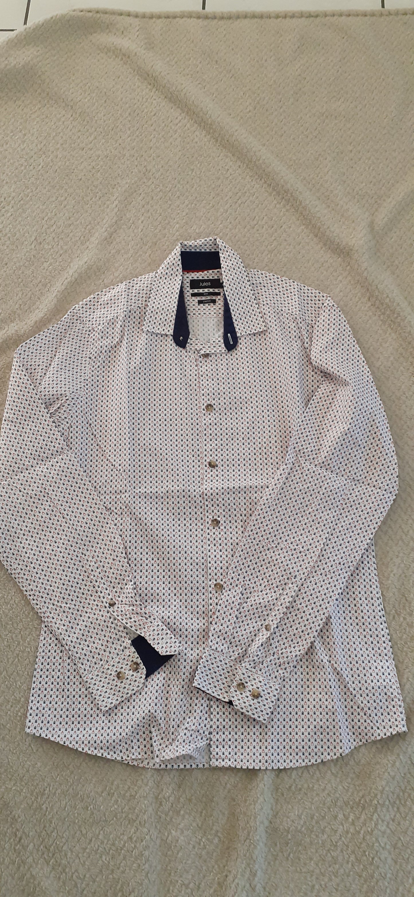 Chemise slim en popeline stretch