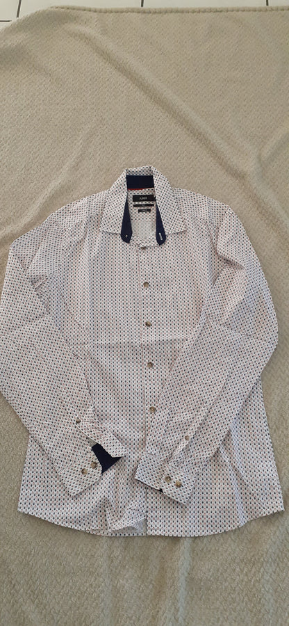 Chemise slim en popeline stretch