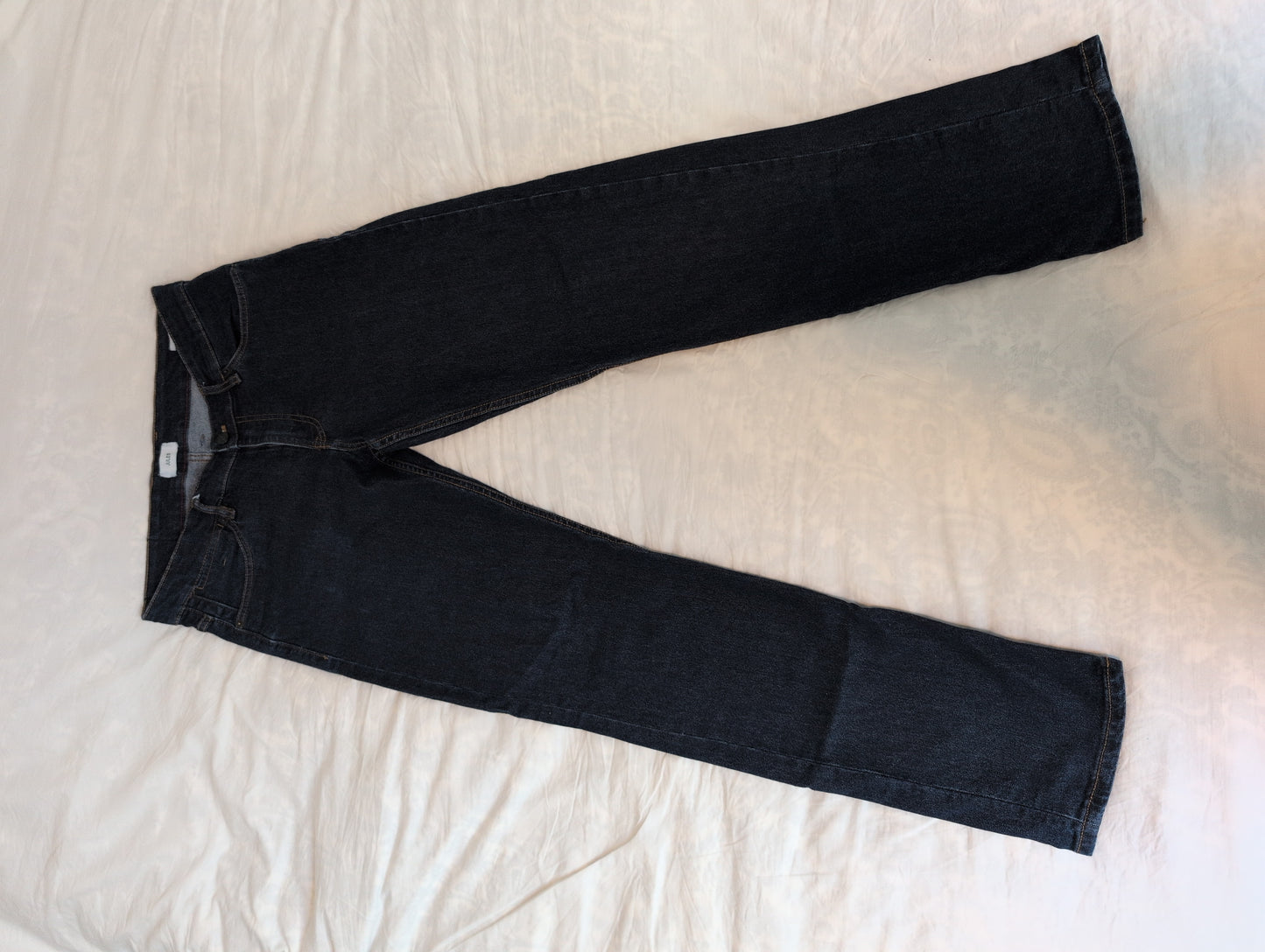 Jean regular en coton et polyester recyclés