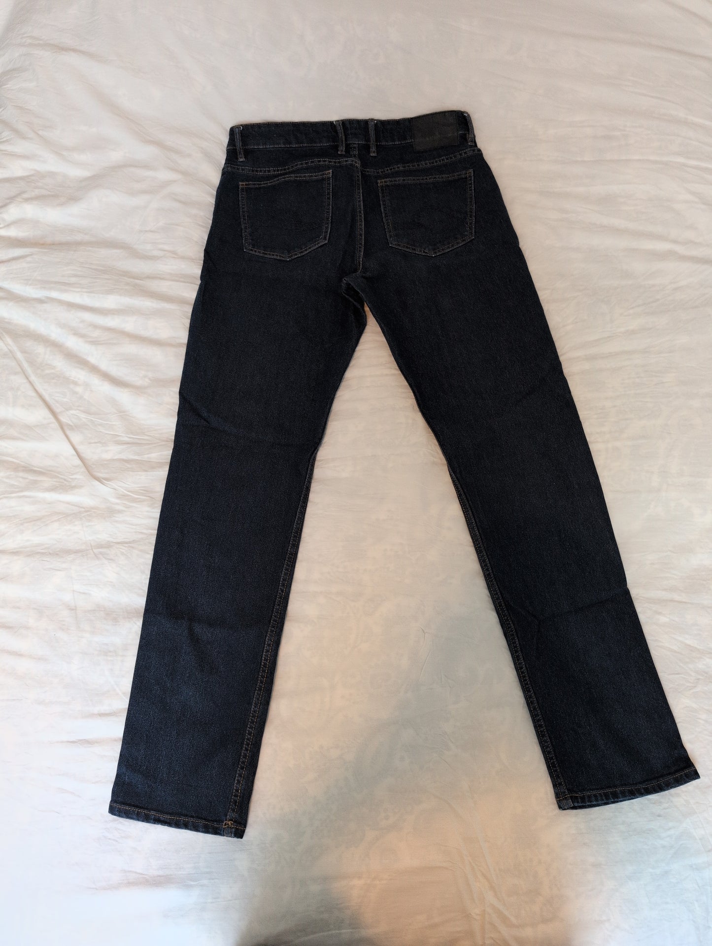 Jean regular en coton et polyester recyclés