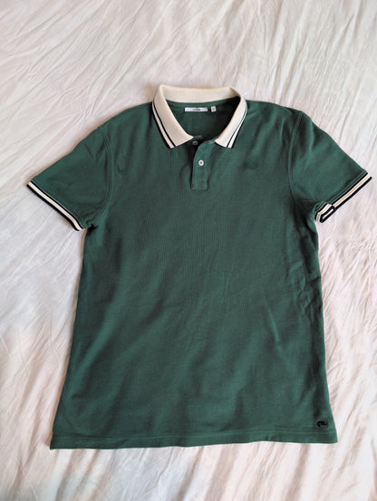 Polo manches courtes pique col contrasté