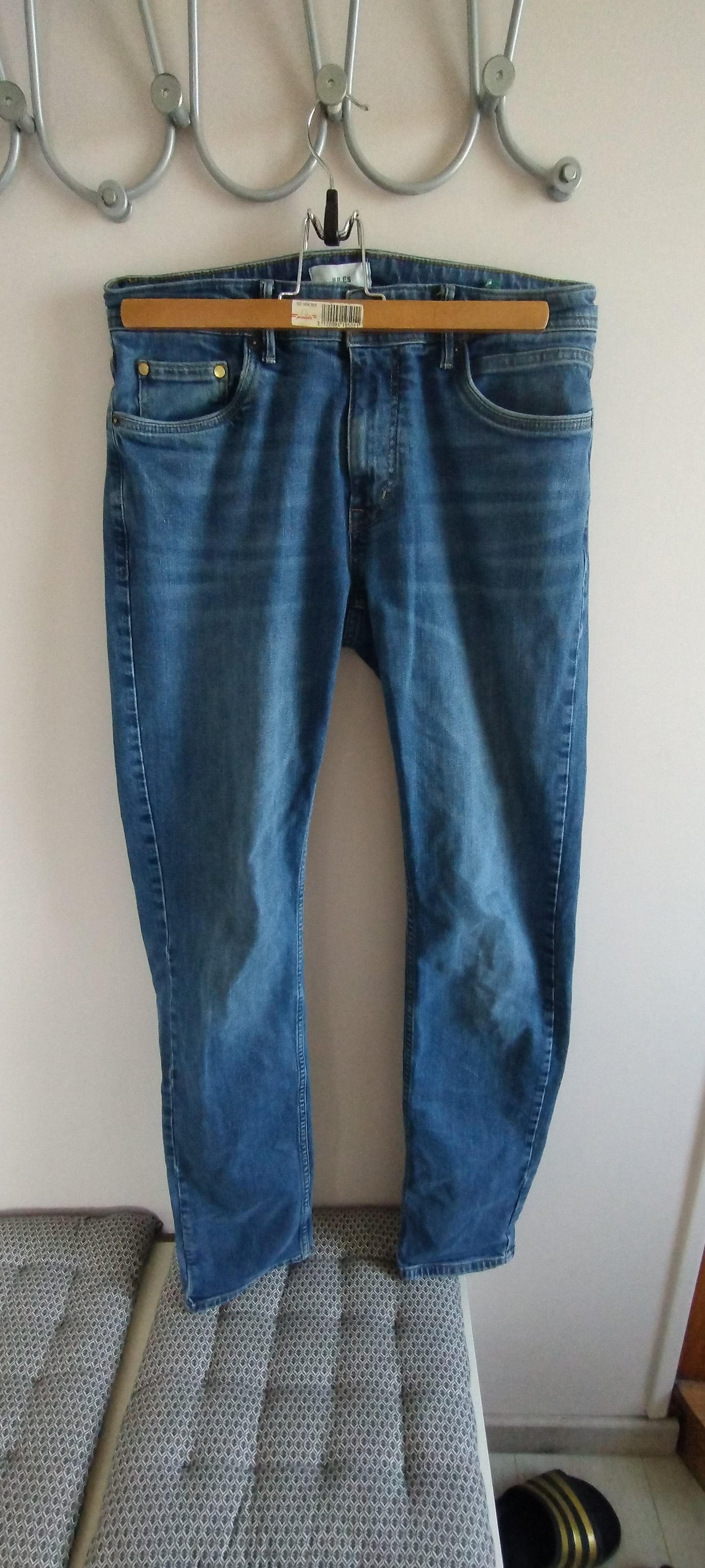 Jean straight 3 longueurs en coton recyclé
