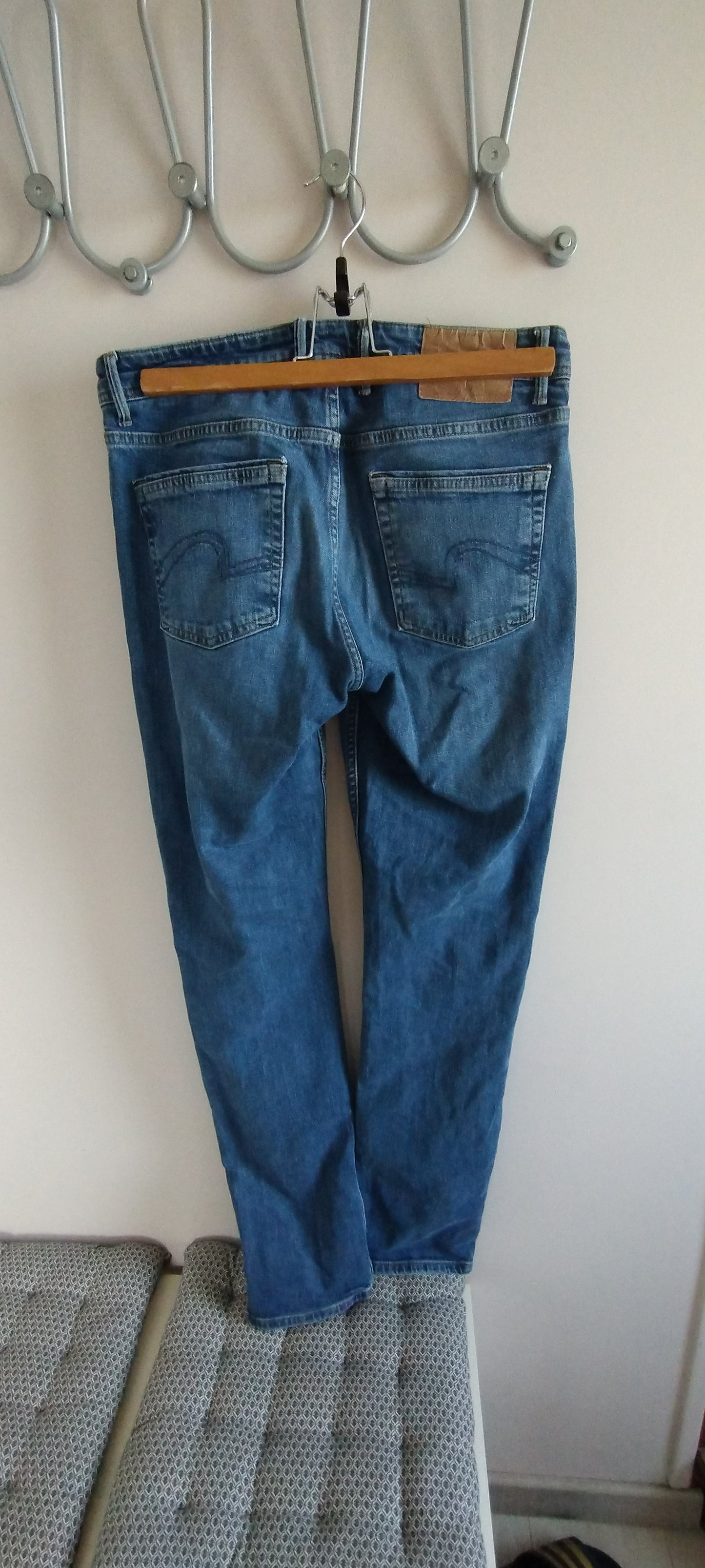 Jean straight 3 longueurs en coton recyclé