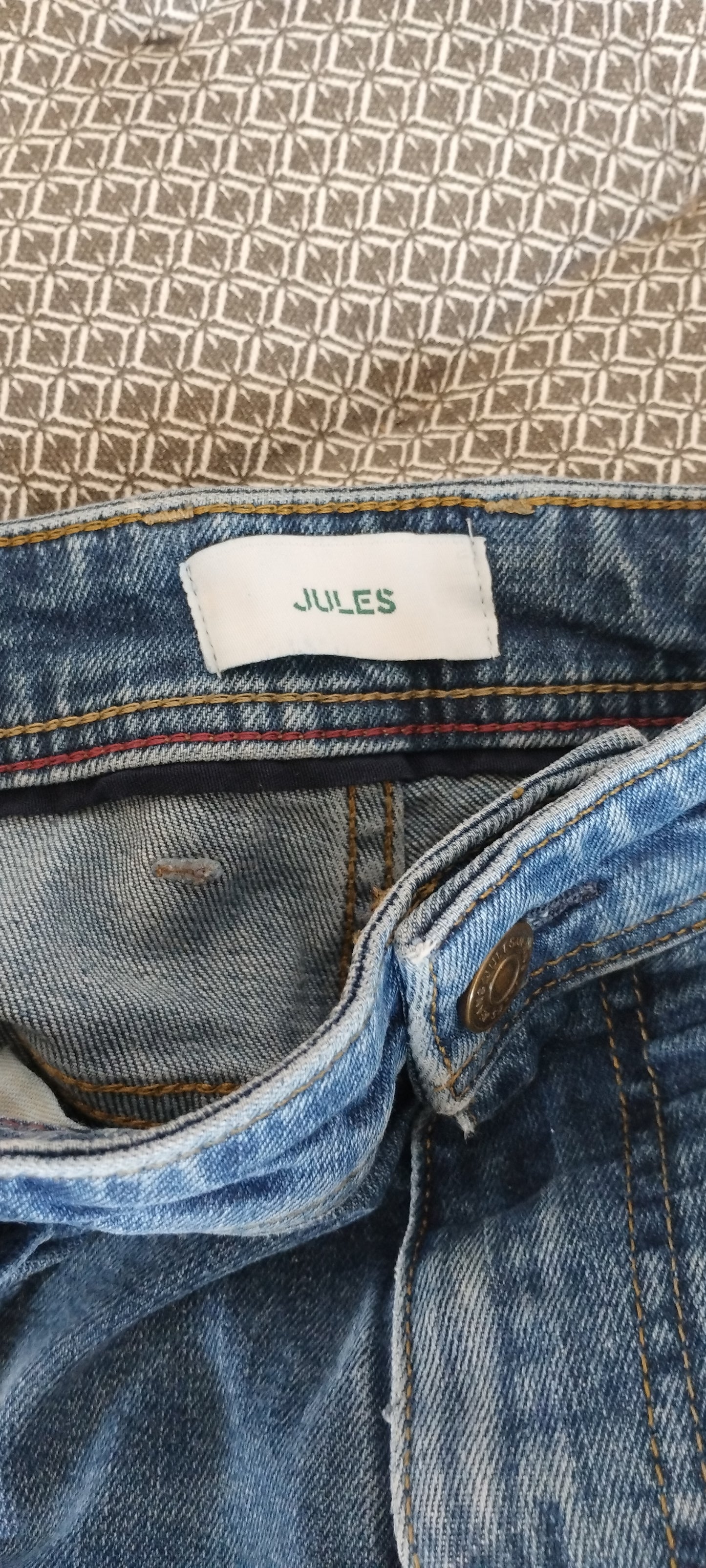 Jean straight 3 longueurs en coton recyclé