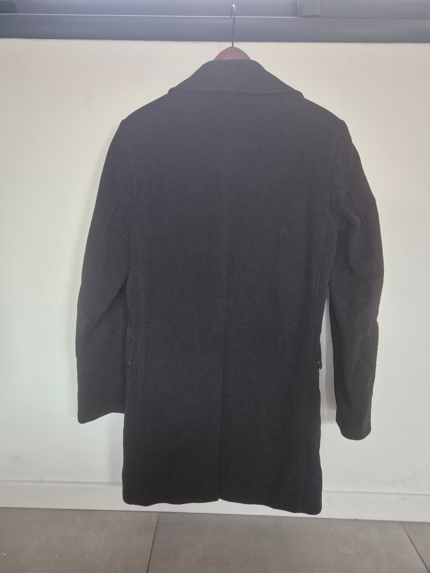 veste longue noir velour