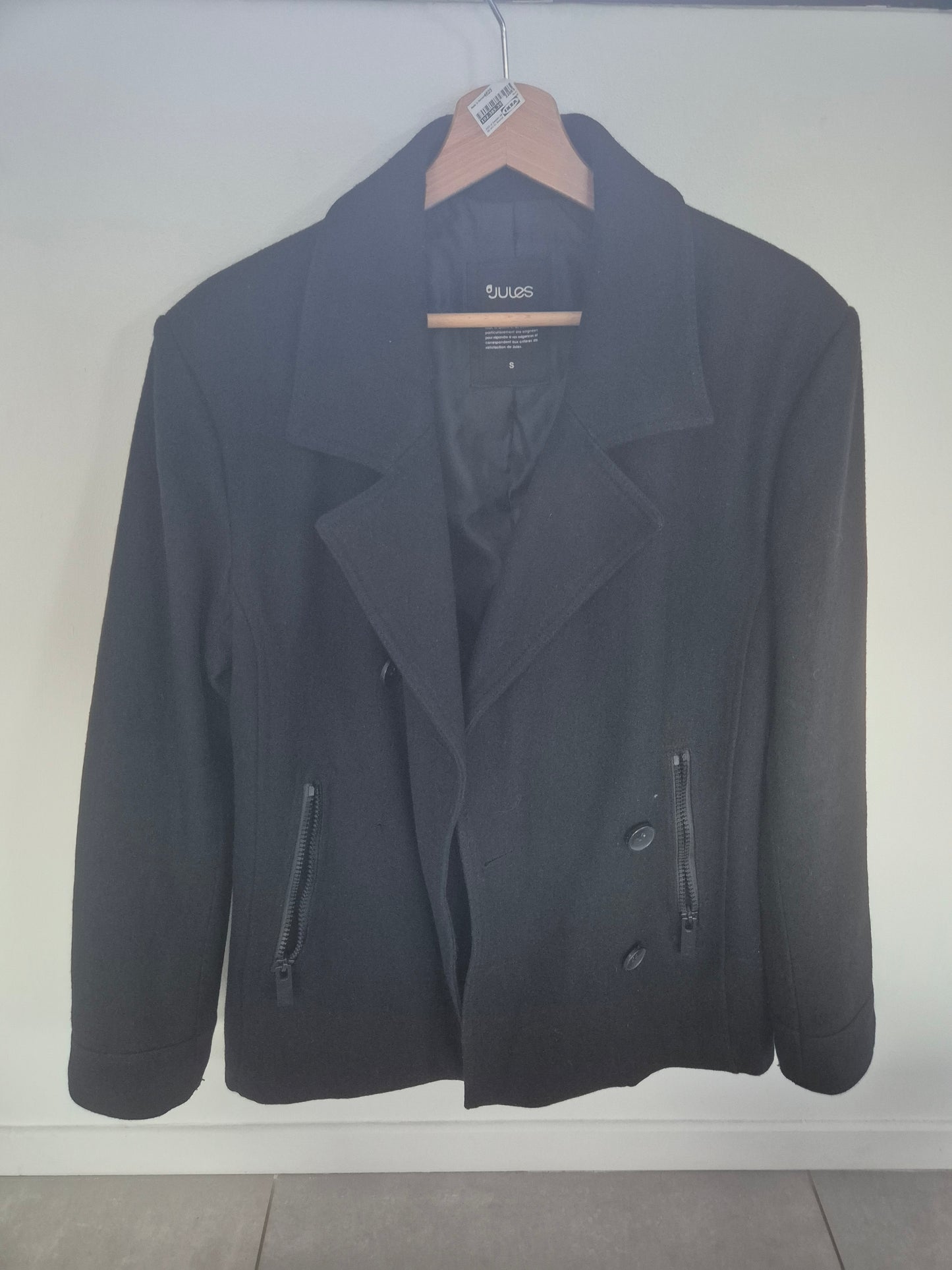 Manteau noir taille S