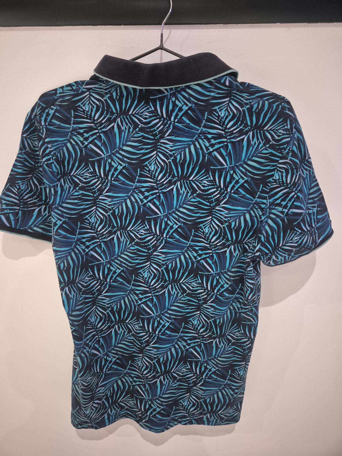 Polo à manche courtes imprimé tropical