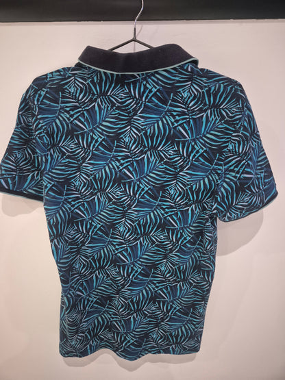 Polo à manche courtes imprimé tropical