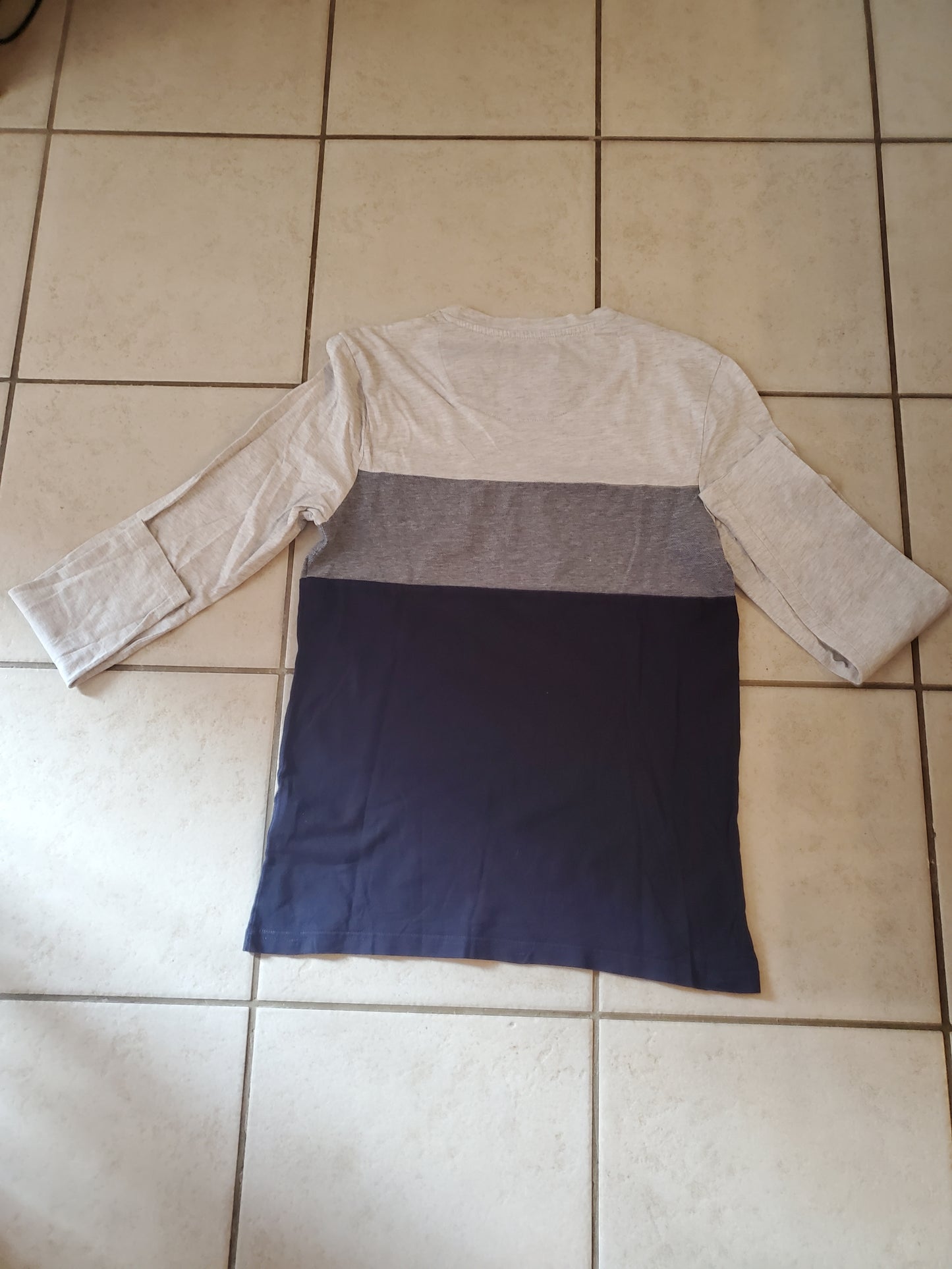 Tee-shirt col rond color block